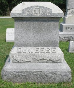 Tombstone of Catherine Spencer Deweese & Thomas Deweese