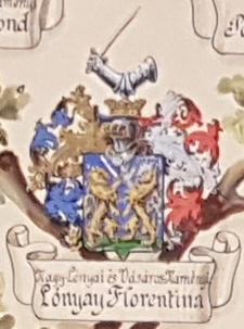 Coat or arms of Florentina Lónyay de Nagy-Lónya et Vásáros-Namény