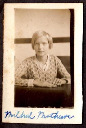 Lucy Mildred Mathews at School