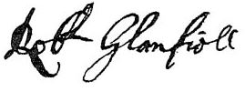 Robert Glanfield Signature