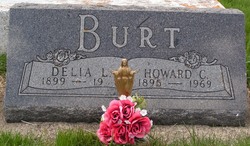 Howard Charles & Delia Lucinda (Every) Burt Headstone