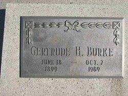 Tombstone of Gertrude Schroeder Burke