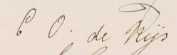 Signature of Cornelia Odilia de Nijs