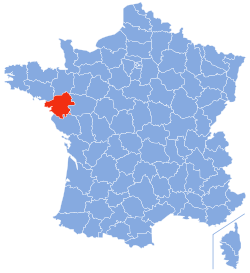 Location of Loire-Atlantique