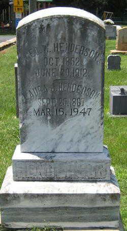 Headstone for George Washington Henderson and Wife