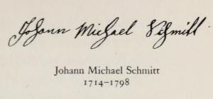Johann Michael Schmitt - autograph