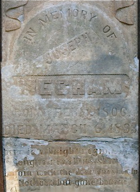 gravestone of Joseph Meacham (1806-1894)