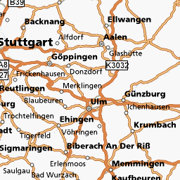 Map of: Ulm / Blaubeuren, Alb-Donau, Baden-Württemberg, Germany