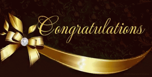 Congratulations.