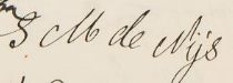 Signature of Sara Maria de Nijs