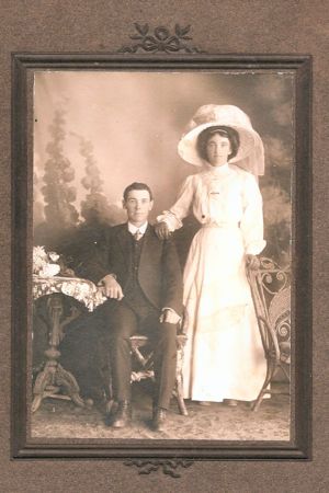 Bill McCarron and Eva Cooper - Wedding photo 1912