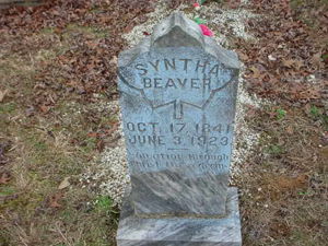 Syntha Thomas Beaver Headstone