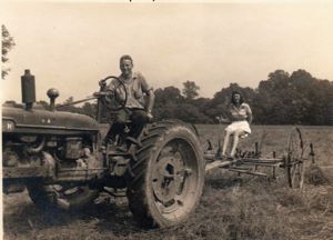 Granddaddy on a Tractor