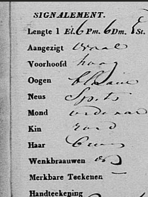 Description of Hendrik Brinkhuijsen