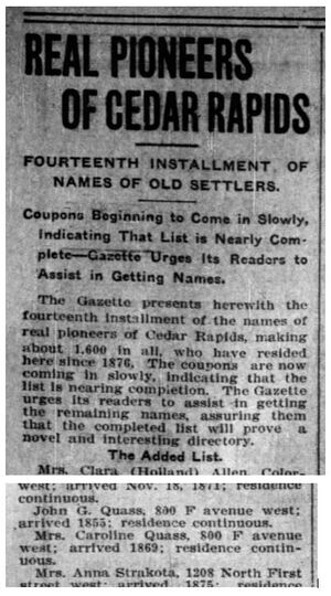 The Gazette Cedar Rapids, Iowa Monday, January 1, 1906