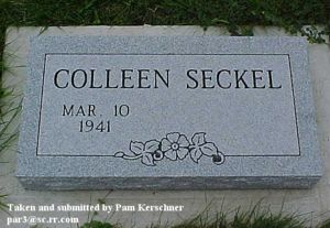 Colleen Seckel Headstone