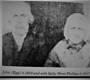 Johnathan Phillips and wife Sally ( West ) Phillips