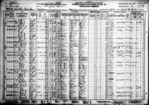 George and Mattie Pugh Family 1930 Census