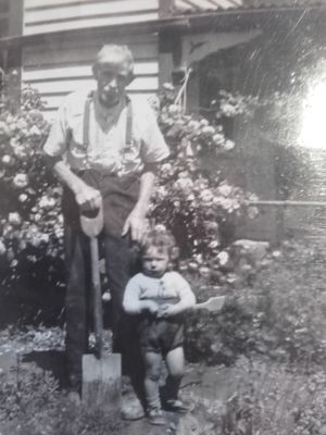 Dave MacKay with grandson Dave O'Malley