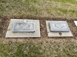James and Sarah VALK headstone