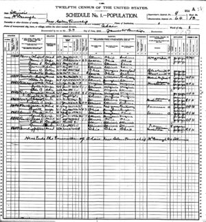 1900 U.S. Federal State Census