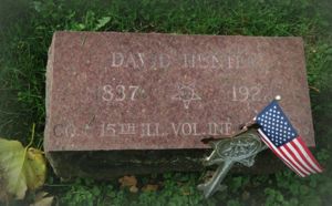 Stone for David Hunter Sr. 