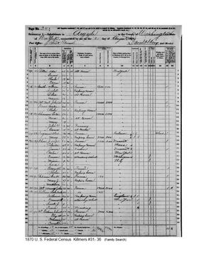 1870 U. S. Federal Census