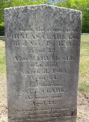 Grave of Phineas and Mary Clarke