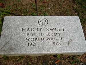 Harry Sweet gravestone