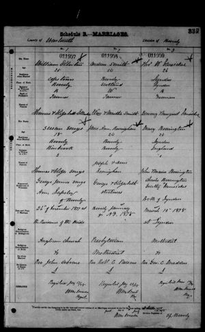 Marriage Record for Andrew T Smith
