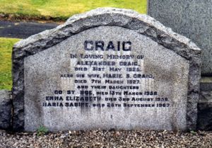 grave of Craig family