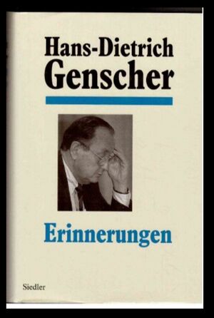 Hans-Dietrich Genscher Erinnerungen (1995) Book