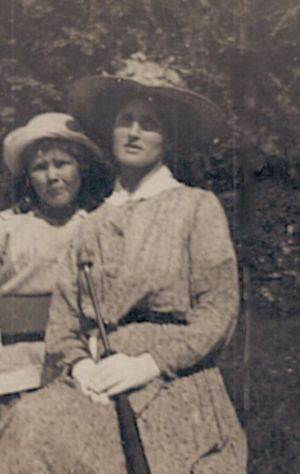 Jane J Stewart ( nee Hadden) with daughter Margaret Stewart