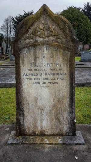 Grave of Elizabeth Barriball