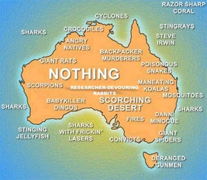 Team Australia Map