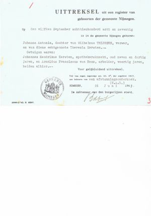 Birth extract
