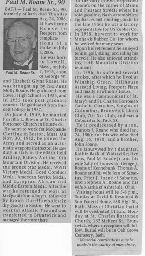 Paul M. Roane Sr. Obituary