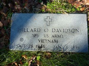 Hillard O. Davidson Gravestone