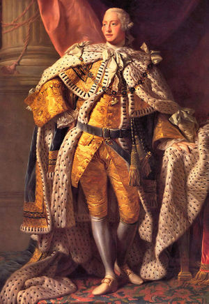 King George III in coronation robes 1761