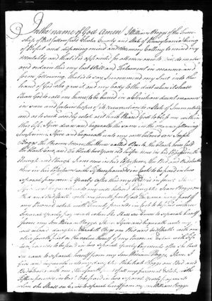 William Boggs Last Will and Testament page 1 of 2