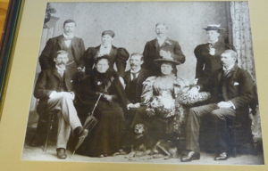 Back: Billy Bell, Mary, Unknown, Christian Front: Unknown men plus Euphemia and Robina
