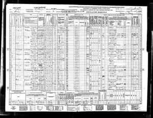 1940 Census of Cohen family with Wolf, Jennie, Ann and Fay