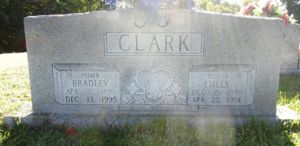 Bradley and Emily Clark tombstone