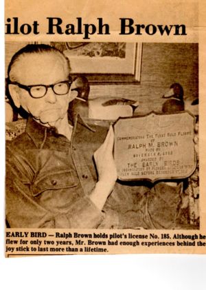 Ralph Brown Early Bird Pilot