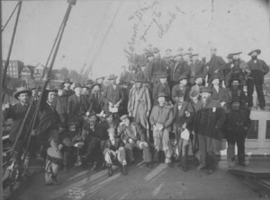 Clarence Driver leaving for the Alaska Gold Rush