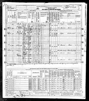 1950 census for Mary E. Adkins