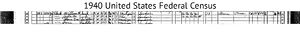 The Clark Family's Census Data of 1940