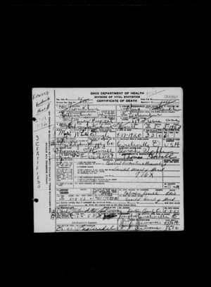 Death Certificate of Edward Frederick Howell