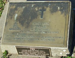 Headstone of Fred and Peg Neale