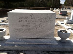 James & Martha Youmans Marker